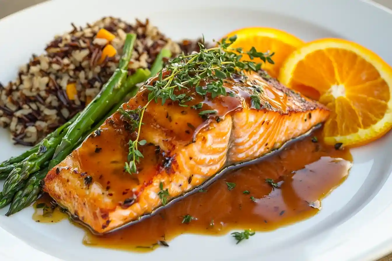 receta de salmon con naranja