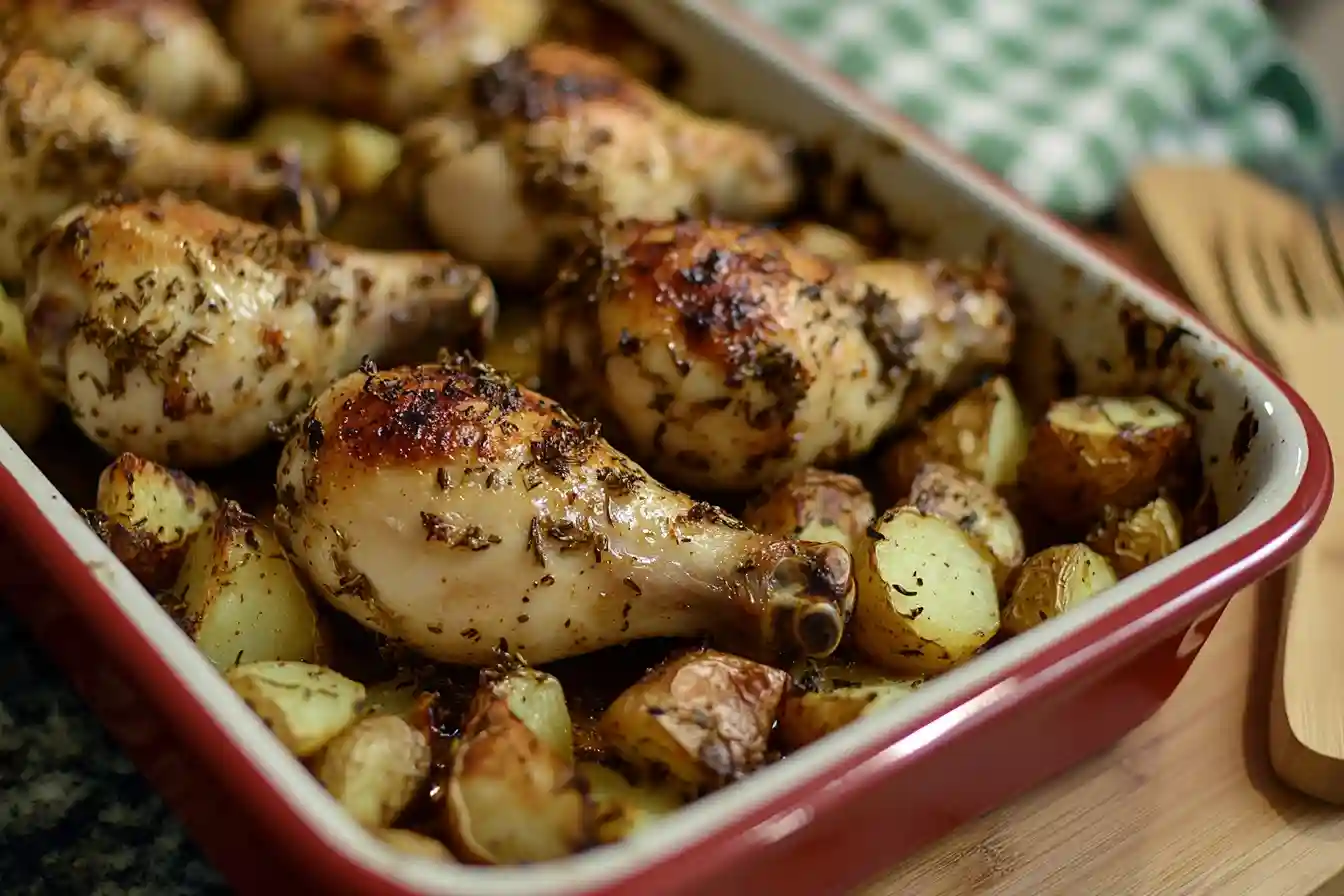 Muslos de pollo al horno receta de la abuela