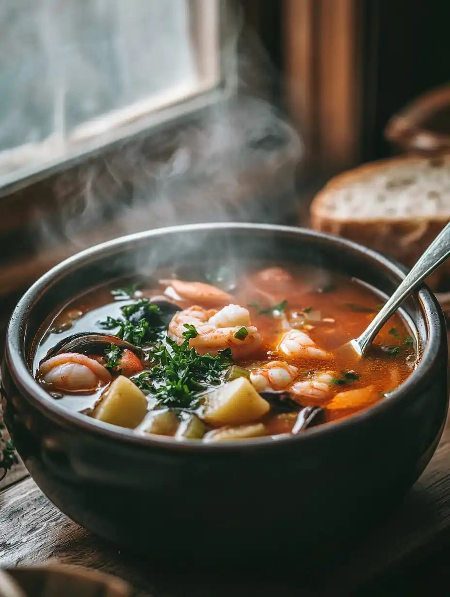 Sopa de Marisco Receta de la Abuela