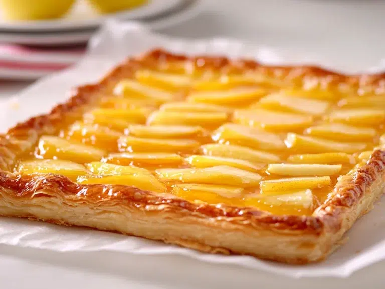Tarta de Manzana con Hojaldre y Crema